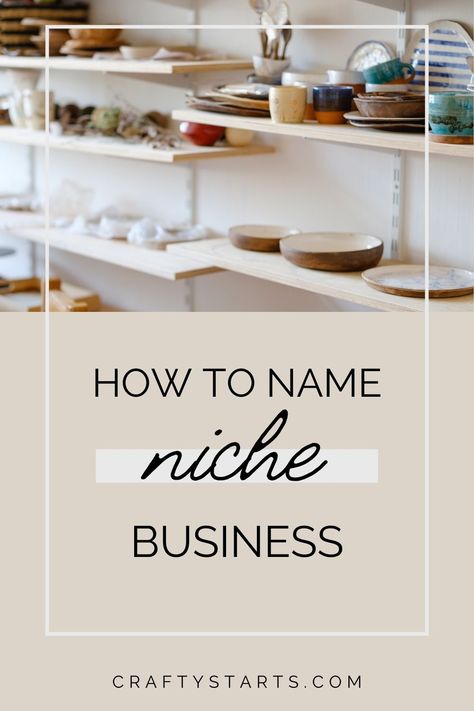 Naming a niche business is one of the most important steps in starting a successful creative project. Here are six tips to help you find an excellent name for your new business! Pottery Business Names, Decor Business Names Ideas, Picking A Business Name, Virtual Assistant Business Names, How To Name A Business, Virtual Assistant Business Names Ideas, Home Decor Business Names Ideas, Boho Names For Business, How To Name Your Business