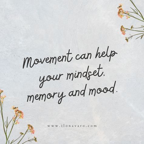 Movement is such an important part of well- being. This does not mean rigorous exercise, rather it means deliberate and intentional movement that feels jovful in vour body. When we move our bodies, we create momentum and change in our nervous system, breath, as well as our mental environment. In what ways do you like to move your body? Move Body Quotes, Body Movement Quotes, Movement Is Medicine Quote, Quotes About Movement, Movement Quotes Inspiration, Move Your Body Quotes, Movement Quotes, Manifest 2024, Skills Quote