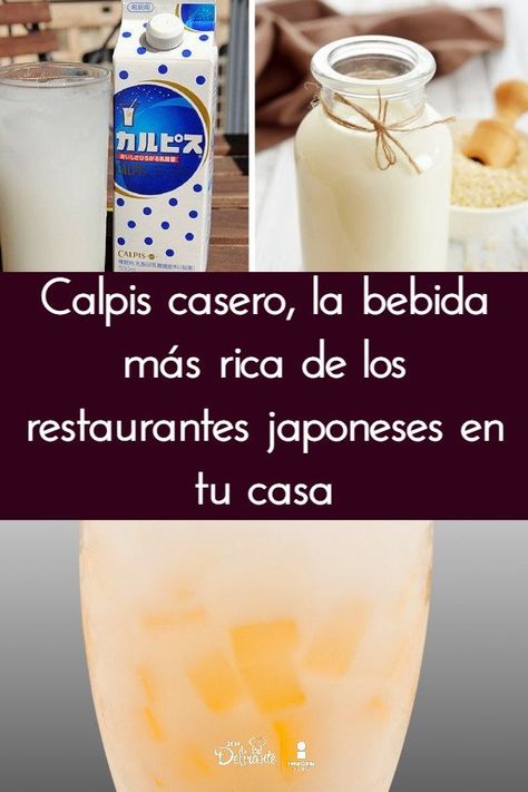 Receta de Calpis, la bebida japonesa casera más rica | Cocina Delirante Chinese Food, Food Dishes, Hand Soap, Soap Bottle, Hand Soap Bottle, Juice, Soap, Personal Care, China