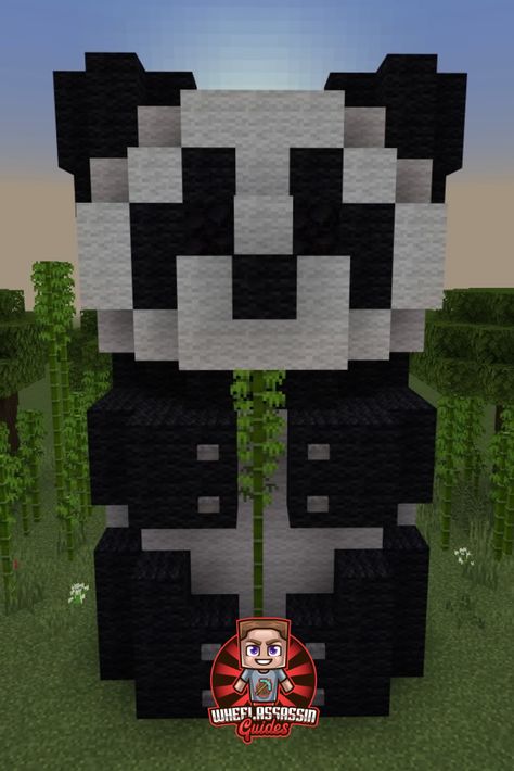 #pandabear #bear #pandabears #wildlife #jungle #nature #animals #panda #bears #cute #pandabearcub #animal #climatechange #pandas #pandabearlover #pandababy #pandavideo #minecrafttutorial #minecraftpanda #minecraftbuilds #howtobuild #minecraftbuildtutorial #minecraftbedrock #playstation #xbox #minecraftpe #mc #webearbears Xbox Minecraft Ideas, Minecraft Panda Statue Stone, Minecraft Dog Park Ideas, Minecraft Builds Animals, Minecraft Cute Animal Builds, Stuff To Build In Minecraft Easy, Panda Banner Minecraft, Panda Habitat Minecraft, Minecraft Bear Build