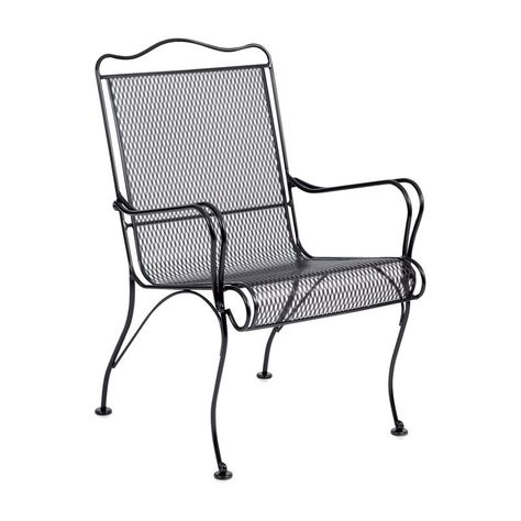 Woodard Tucson High Back Dining Chair | from hayneedle.com High Back Dining Chairs, Patio Lounge Chairs, Patio Dining Chairs, Patio Dining Set, Patio Seating, Back Patio, Dining Arm Chair, Lounge Chair Outdoor, Patio Dining