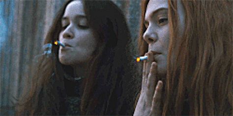 Ginger & Rosa (2012). L to R: Rosa is played by Alice Englert and Ginger is played by Elle Fanning. Elle Fanning Ginger And Rosa, Soft Grunge, Ginger And Rosa, Alice Englert, Dakota And Elle Fanning, Tv Miniseries, Weird Things, Tv Movies, Elle Fanning