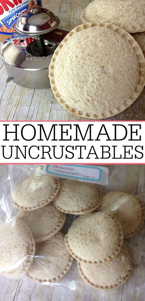 Homemade Uncrustables, Homemade Lunch, Snacks Für Party, Homemade Snacks, Lunch Snacks, Quesadillas, Cooking With Kids, Kids Snacks, Freezer Meals