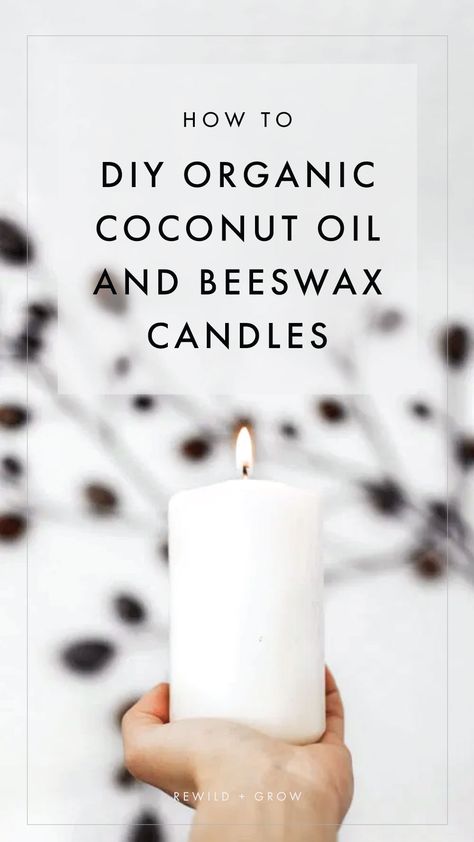 Easy, Simple Guide on Making Organic Coconut Oil and Beeswax Candles Toxic Free Candles Diy, Homemade Organic Candles, Candle Making Beeswax Coconut Oil, Coconut Oil Wax Melts Diy, Soy Beeswax Candles Diy, How To Scent Beeswax Candles, Clean Candle Making, Soy And Beeswax Candles Diy, Beeswax Coconut Oil Candles Diy