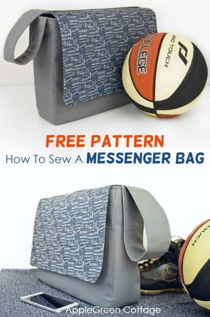 Messenger bag pattern - a free sewing pattern plus tutorial to make a large messenger bag with pockets. It's a great large bag with free template - so easy anyone can sew it! Use it as gym bag, as a school bag or as a diaper bag. Grab your free pattern for messenger bag and make your own! #sewingbags #messengerbagpattern #freepattern Sew Ins, Messenger Bag Pattern, Messenger Bag Patterns, Bags Pattern, Start Sewing, Beginner Sewing Projects Easy, Bag Tutorial, Leftover Fabric, Bag Patterns To Sew