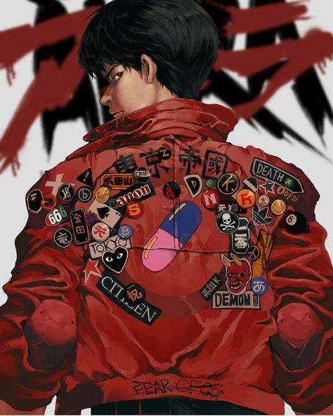 CyberPunk113 on Instagram: “KANEDA ⚡️Follow: @cyberpunk113⚡️ Artist: @suzumesakiii - - - - #conceptart #akira #kaneda #tetsuo #neotokyo #battleangel #battleangelalita…” Akira Poster, Shotaro Kaneda, Kuchiki Byakuya, Akira Anime, Battle Angel Alita, Neo Tokyo, Anime City, Poster Anime, Old Anime