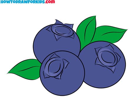 blueberry drawing simple Blueberry Drawing, Berry Drawing, Cheetah Drawing, Draw Ice Cream, Drawing Food, Cool Drawing, Blueberry Plant, Food Artwork, Drawing Tutorials For Kids