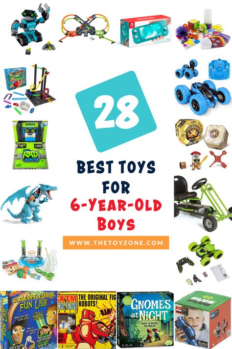 Finding a toy that occupies your active six-year-old for long periods can be tough. These 28 best toys for 6 year old boys have an option for any interest, from sports to puzzles to just plain fun. Your six year old will be occupied for hours. Cool Toys For Boys, Best Gifts For Boys, Time Change, Christmas Gifts For Boys, Old Christmas, Best Toys, Birthday Gifts For Boys, Boys Christmas, Old Toys