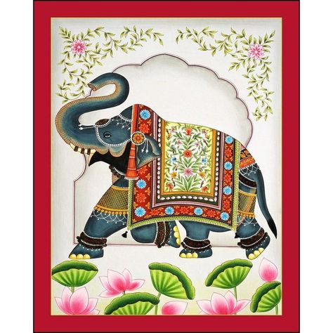 Elephant Painting,Type Of Rajasthani Art Elephant Pichwai Painting, Pichwai Elephant, Rajasthani Miniature Paintings, Indian Elephant Art, Indian Traditional Art, Elephant Painting Canvas, Royal Elephant, Rajasthani Painting, Painted Elephant