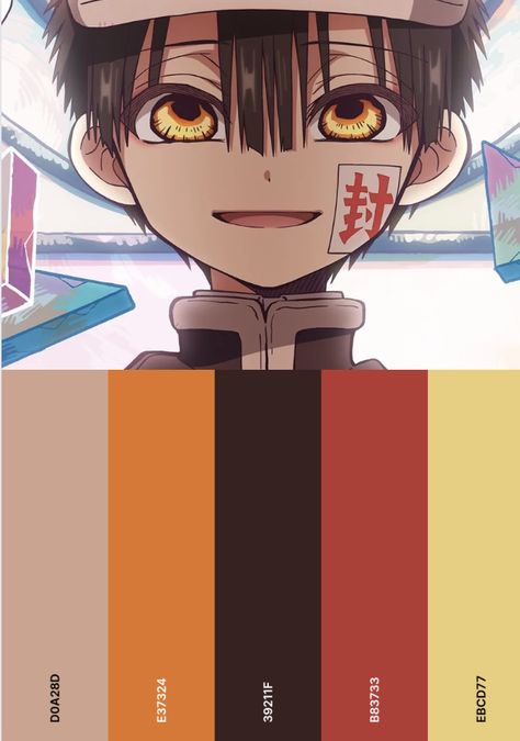 Colour palette Anime Colour Palette, Hanako Kun Color Palette, Tbhk Color Palette, Anime Color Palette, Colouring Tutorial, Sketchbook Idea, Movie Color Palette, Palette Challenge, Anime References