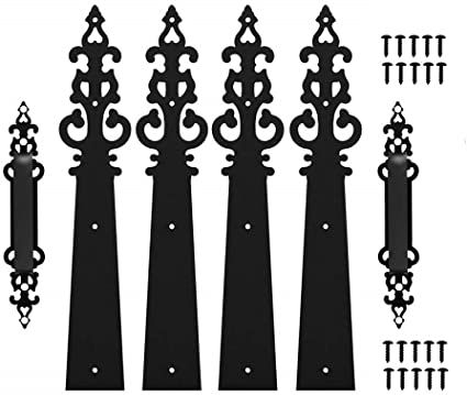 CCJH Decorative Carriage House Garage Handle Hinge Accent Set Door Hardware Kit Braided Style, Hinges - Amazon Canada Magnetic Garage Door Hardware, Garage Door Decorative Hardware, Garage Door Handles, House Accents, Metal Garage Doors, Garage Door Hinges, Garage Door Hardware, Garage Door Decor, Carriage House Garage