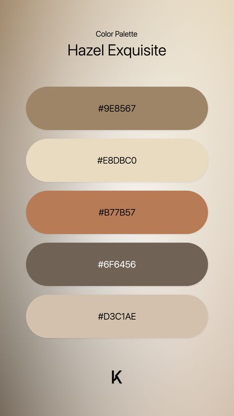 Brown · Color · Hazel · Palette · Umber · Hazel Exquisite · Fall · Color Palette Hazel Color Palette, Cool Brown Color Palette, Fall Palette Colors, Ancient Color Palette, Shades Of Brown Colour Palettes, Fall Color Palette Hex Codes, Brown Combination Color, Brown Pallete Color, Welcoming Color Palette