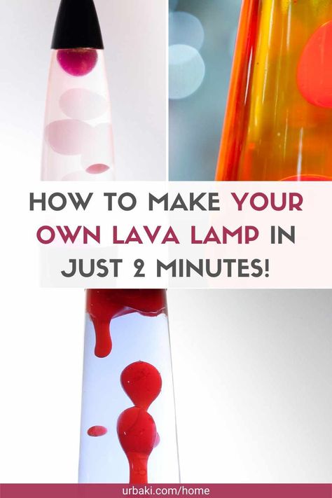 How To Make Lava Lamps Diy, How To Make A Diy Lava Lamp, Large Lava Lamp, Home Made Lava Lamps, Lava Lamp Centerpiece Ideas, Diy Lava Lamp Party Favor, How To Make A Lava Lamp In A Bottle, Lava Lamp Tumbler Cup Diy, Homemade Lava Lamp Kids