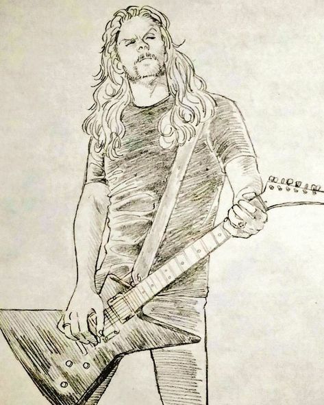 James Metallica, Metal Drawing, Metallica Art, Ancient Greek Sculpture, Heavy Metal Art, Music Drawings, Thrash Metal, Art Drawings Sketches, Art Reference Poses