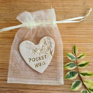 Charlotte Hupfield Ceramics Shop - Buy Beautiful Things Air Dry Clay Wedding Favours, Pocket Hug Ideas Diy, Air Dry Clay Gift Ideas For Friends, Pottery Gifts To Make, Heart Ceramics Ideas, Pocket Hug Ideas, Cool Ceramics Projects, Hand Built Pottery Ideas, Ceramic Gift Ideas