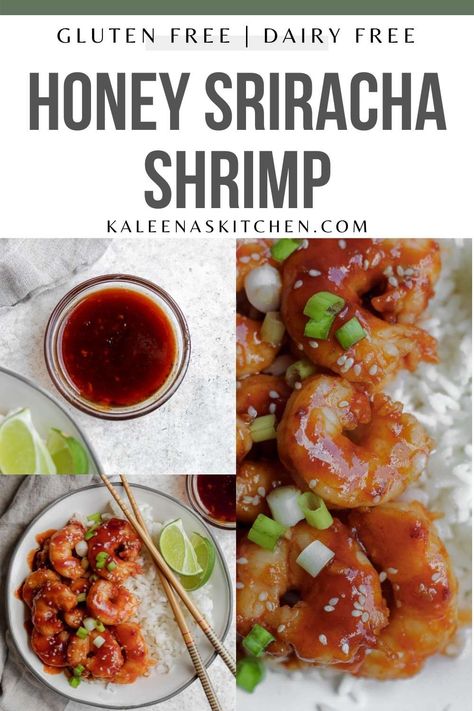 Sriracha Shrimp Recipes, Honey Sriracha Shrimp Bowl, Shrimp Glaze Sauces, Sweet And Spicy Shrimp Recipes, Recipes With Sriracha, Siracha Shrimp, Siracha Recipes, Honey Sriracha Shrimp, Shrimp Ideas