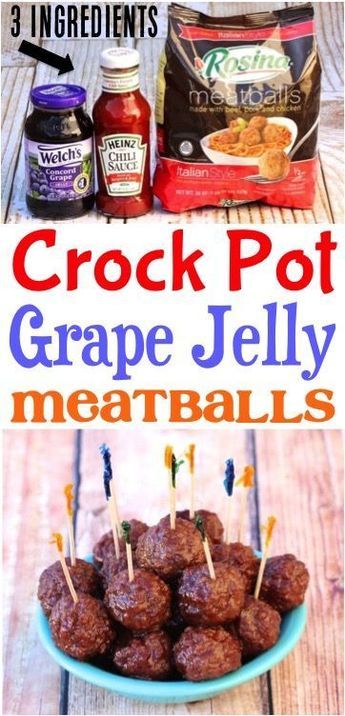 Slow Cooker Party Meatballs Recipe! This easy grape jelly crockpot meal is one of my favorite game day appetizers! Grape Jelly Meatballs Crockpot, Jelly Meatballs Crockpot, Gameday Food Appetizers, Party Food Meatballs, Jelly Meatball Recipe, Grape Jelly Meatballs Recipe, Meatballs Crockpot, Party Food Easy Appetizers, Meatball Recipes Crockpot