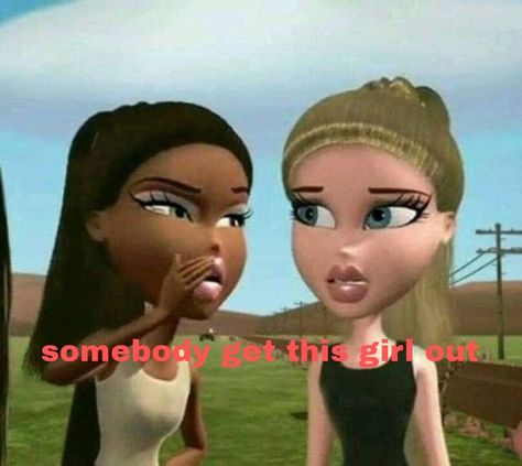 Famous Cartoon Duos, Bratz Tv Show, Bratz Movie, Disney Duos, Famous Duos, Barbie Funny, Best Friends Cartoon, Karakter Disney, Reaction Pic