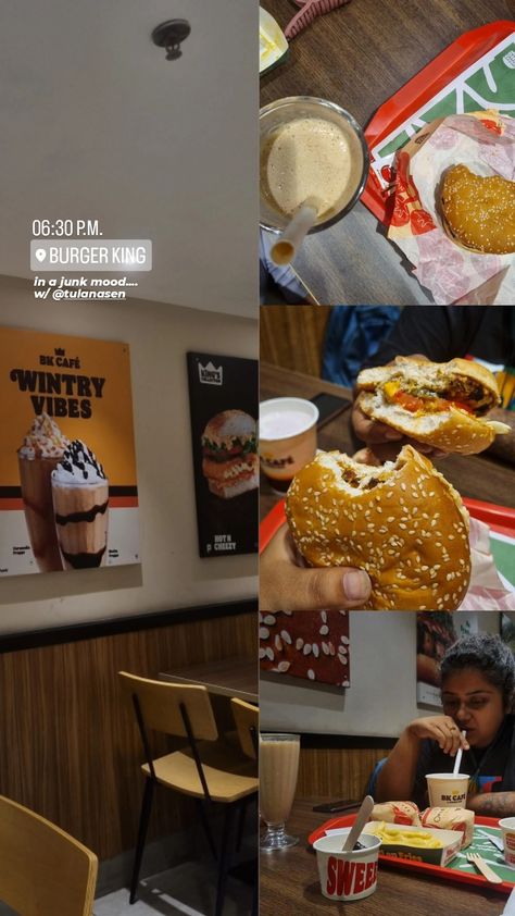 Burger King Instagram Story, Posting Food On Instagram Story, Fast Food Instagram Story, Food Post Instagram Story, Cow Instagram Captions, Burger Captions Instagram Story, How To Post Food On Instagram Story, Food Aesthetics Instagram Story, Instagram Story Ideas Food Restaurant