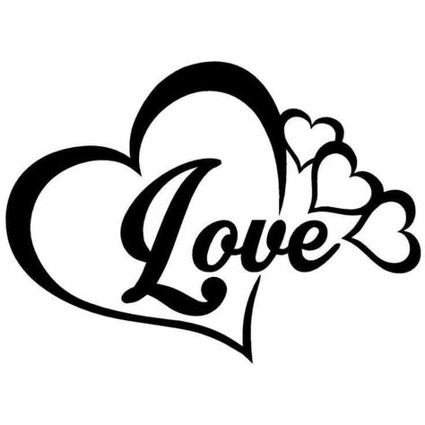 Love Heart Symbol, Heart Image, Love Heart Images, Easy Love Drawings, Heart Tattoo Designs, Silhouette Stencil, Heart Drawing, Word Love, Heart Symbol