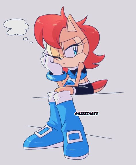 Sonic Satam, Archie Comics Characters, Sally Acorn, Beginner Sketches, Sonic Funny, Sonic Fan Characters, Hedgehog Art, Sonic Boom, Sonic Fan Art