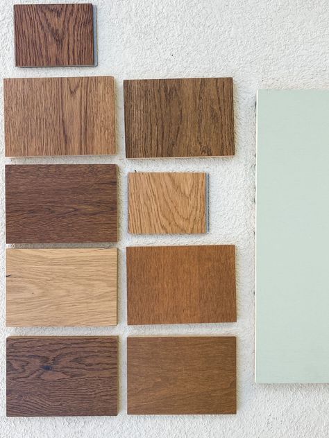 popular wood flooring color samples on ashleybrookedesigns.com Wooden Tiles Flooring, Wood Look Tile Floor, Ashley Brooke Designs, Materials Board Interior Design, Tile Removal, New Floors, Wood Shavings, Build A House, Ashley Brooke