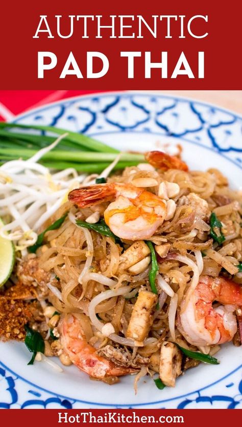 Authentic Pad Thai Recipe, Pad Thai Recipe Authentic, Thai Recipes Authentic, Vegan Pad Thai, Pad Thai Sauce, Pad Thai Noodles, Thai Recipe, Pad Thai Recipe, Thai Noodles