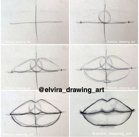 Lip Doodles, Elvira Drawing, Draw Anime Lips, Human Face Sketch, Human Face Drawing, How To Draw Lips, Lips Tutorial, Lips Sketch, Face Art Drawing