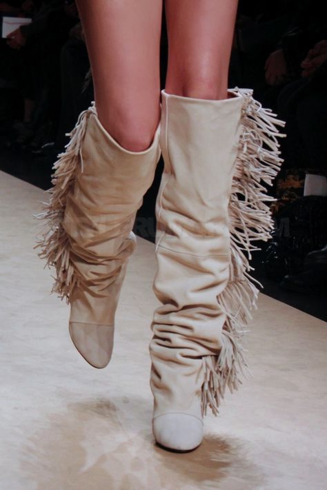 Isabel Marant Boots, High Boots Outfit, Fringe Boots, Stockholm Fashion, Womens Knee High Boots, Mode Inspo, Womens Wedges, Dream Shoes, Leather Wedges