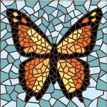 Mosaic Butterfly Pattern Design, Mosaic Art With Paper, Mosaic Projects Easy, Night Sky Mosaic, Butterfly Mosaic Pattern, Mosaic Art Butterfly, Mosaic Art Easy, Easy Mosaic Projects For Beginners, Paper Mosaic Art Ideas