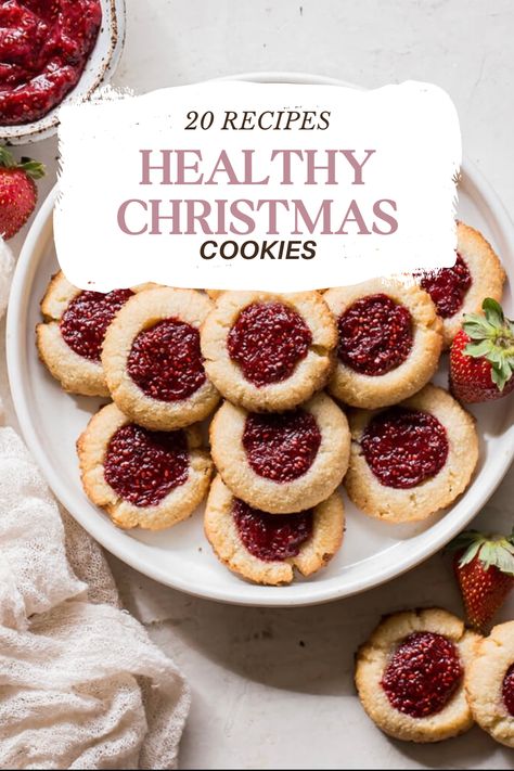 Make your Christmas sweeter and healthier with our curated collection of 20 Best Healthy Christmas Cookie Recipes. Whether you're vegan, gluten-free, or simply looking for guilt-free indulgence, these treats are a delightful addition to your holiday festivities. Spread the joy of healthier holiday baking! #HealthierHolidays #ChristmasSweets #GuiltFreeJoy Gluten Free Vegan Cookies Christmas, Vegan And Gluten Free Christmas Cookies, Low Cal Christmas Desserts, Christmas Sweets Healthy, Healthy Vegan Christmas Cookies, Christmas Dessert Dairy Free, Gf Df Christmas Recipes, Easy Winter Cookies, No Sugar Christmas Treats