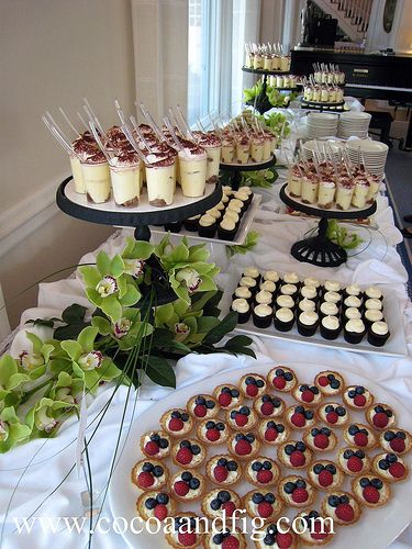 Cymbidium Orchid, Fingerfood Party, Dessert Party, Orchid Wedding, Wedding Dessert Table, Food Stations, Cakes And Cupcakes, Food Displays, Party Buffet