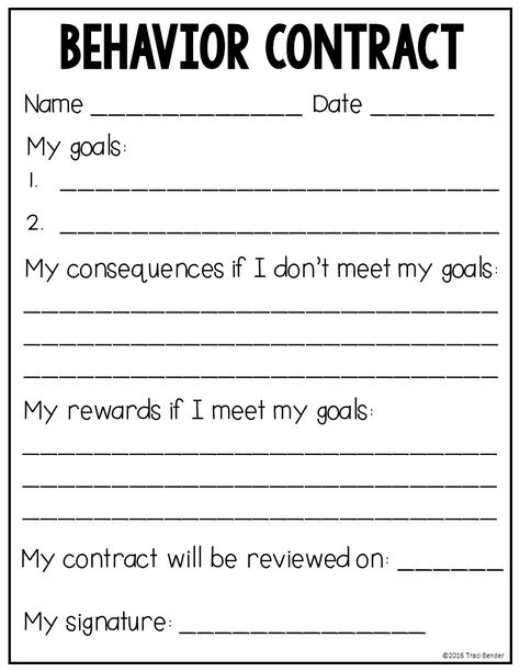 Behavior Contract Elementary, Student Behavior Contract, Behavior Classroom, Behavior Contract, Restorative Practices, Teaching Classroom Management, Education Student, Behavior Plans, Behaviour Strategies