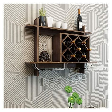 Creative Wall Shelf, Modern Wall Wine Rack, Wine Wall Display, Restaurant Display, Wine Storage Rack, Wine Rack Design, Mail Envelope, Home Bar Rooms, Wine Rack Storage