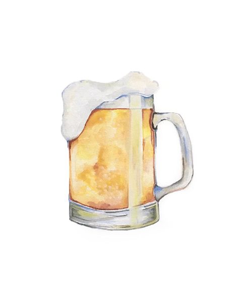 Download this hand-painted watercolor beer stein to add a touch of rustic charm to your home bar or man cave. #watercolor #beer #stein . #Beer_Mug_Painting #Watercolor_Beer_Painting #Beer_Watercolor #Beer_Doodle Watercolor Beer Painting, Beer Mug Painting, Random Items Photography, Beer Watercolor, Beer Doodle, Artsy Party, Bar Painting, Beer Drawing, Beer Cookies