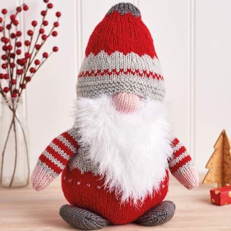 Knitted Gnome Pattern Free, Knitted Ornaments, Christmas Toy Knitting Patterns, Christmas Knitting Projects, Knit Animals, Knitted Christmas Decorations, Christmas Knitting Patterns Free, Easy Knitting Patterns Free, Xmas Toys