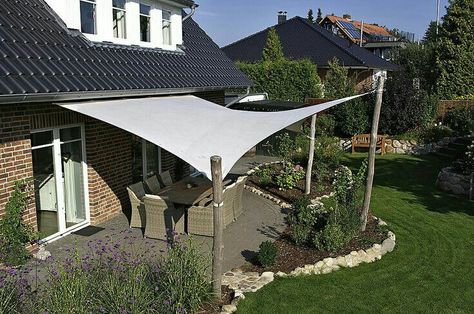 Patio Shade, Deck With Pergola, Backyard Pergola, Outside Living, Pergola Patio, Shade Sail, Back Gardens, Garden Structures, Shade Garden