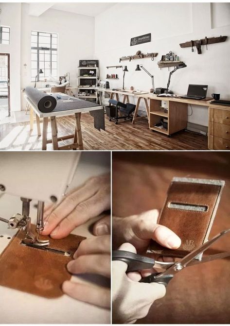 Workshop Studio, Sewing Workshop, Leather Workshop, Workspace Inspiration, Showroom Design, Jewelry Workshop, Leather Art, Sewing Rooms, Sewing Studio