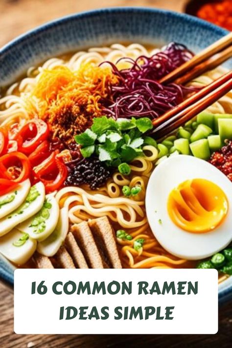 16 Common ramen toppings vegetarian Ramen Buffet Ideas, Ramen Topping Ideas, Ramen Bar Ideas, Ramen Ideas, Ramen Toppings, Delicious Ramen, Ramen Dishes, Easy Ramen, Ramen Bar