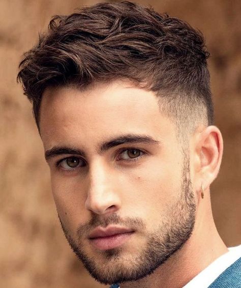 Mens Beard Styles Short, Formal Hairstyles Men, Mid Fade Haircut, Beard Styles Short, Mens Hairstyles Thick Hair, Easy Hairstyles For Medium Hair, Medium Short Hair, Men Haircut Styles, Beard Styles For Men