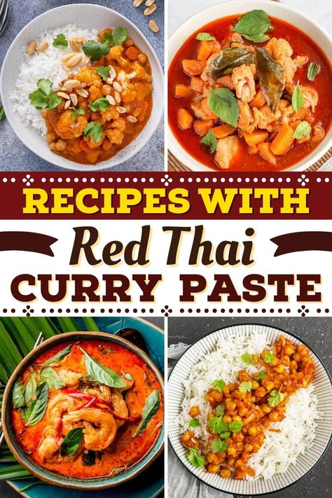 Recipes Using Curry Paste, Red Curry Paste Recipe Easy, Red Curry Pork Recipe, Recipes With Curry Paste, Red Curry Recipes Thai, Recipes Using Red Curry Paste, Red Curry Paste Uses, Red Curry Chicken Recipes, Recipes With Red Curry Paste