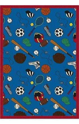 Kid Essentials Multi-Sport Rug Games People Play, Sports Pattern, Sports Rug, Modular Carpet, Cozy Reading Corners, Play Rug, Abstract Area Rug, Carpet Colors, Green Area Rugs