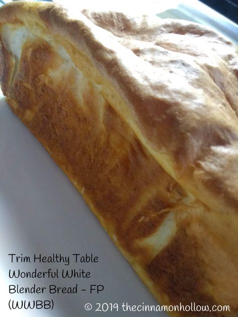 I have made the Wonderful White Blender Bread (WWBB) from the Trim Healthy Table book. It is a Fuel Pull (FP) meaning it can be served with any meal type. You can slather it with butter and have it with an S (fats) meal or you can enjoy it as a sandwich served with a yummy apple or side of fruit in an E (carbs) meal. Thm Bread Recipes, Fuel Pull Meals, Thm Bread, Wonder Bread Recipe, Trim Healthy Mama Meal Plan, Thm Fuel Pull, Fuel Pull, Trim Healthy Mama Recipe, Trim Healthy Mama Diet