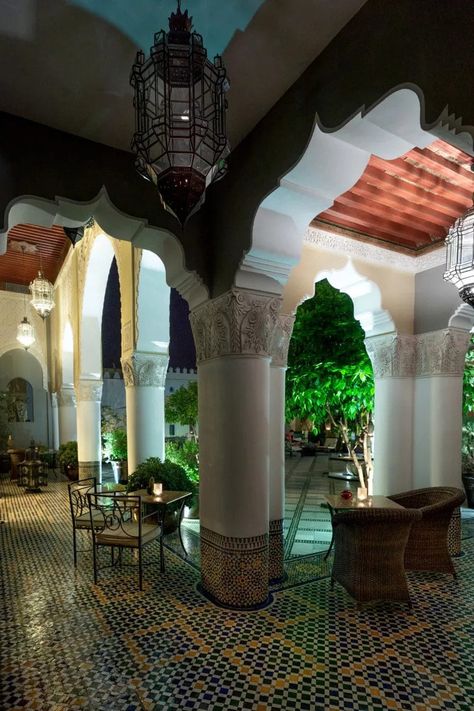 Luxury Hotel Morocco - A luxurious stay in Fes | Palais Faraj Morocco, Swimming Pools, Islamic Architecture, Ancient Architecture, Fes Morocco, Spa Offers, Moroccan Style, Luxury Hotel, Gazebo