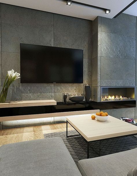 Design Interior Modern, Room Wall Tiles, Best Living Room Design, Fireplace Tv Wall, Cabinet Designs, Modern Tv Wall, Wall Tiles Design, Room With Fireplace, Tv Wall Decor