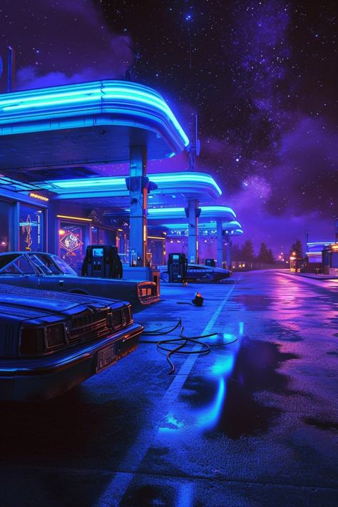 3am Vibes, Neon Cyberpunk Aesthetic, Los Angeles Wallpaper, Neon Cyberpunk, Sci Fi Wallpaper, Vaporwave Wallpaper, Futuristic Aesthetic, The Faceless, Silhouette Painting