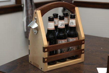 Some beer caddys I made for Christmas 2015 Bbq Caddy, Wooden Beer Caddy, Beer Carrier, Beer Caddy, Bottle Caddy, Beer Storage, Beer Wood, Old Barn Wood, Beer Holders