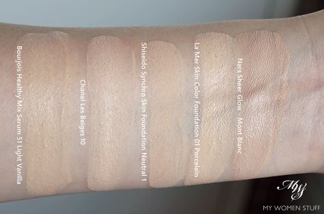 shiseido synchro skin lasting liquid foundation swatch Concealer Swatches, Bobbi Brown Brushes, Shiseido Foundation, Shiseido Synchro Skin, Foundation Swatches, Long Lasting Foundation, Full Coverage Foundation, Skin Foundation, Flaky Skin