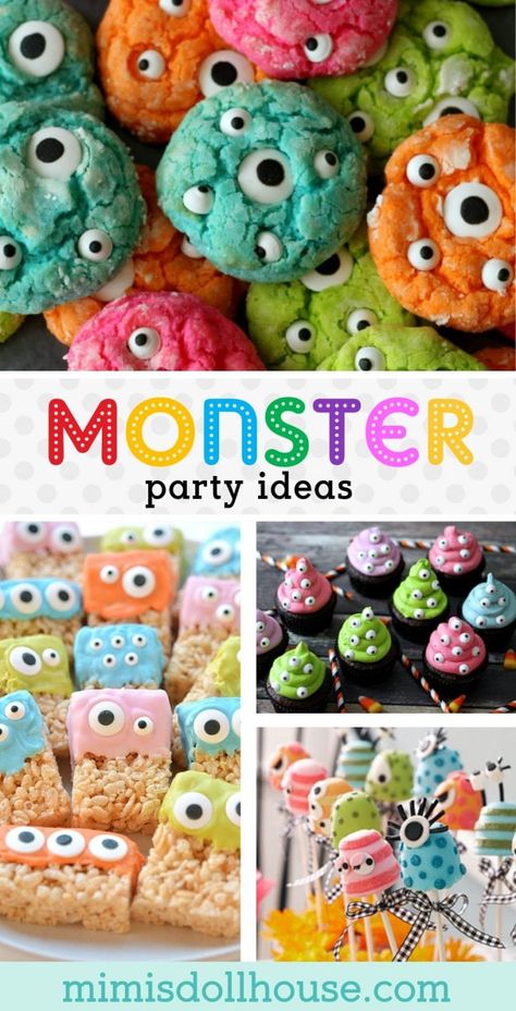 Monster Party Ideas, Monster Birthday Party Ideas, Monster Party Decorations, Desserts Birthday, Monster First Birthday, Monster Birthday Party, Little Monster Birthday, Monster 1st Birthdays, Monster Inc Birthday