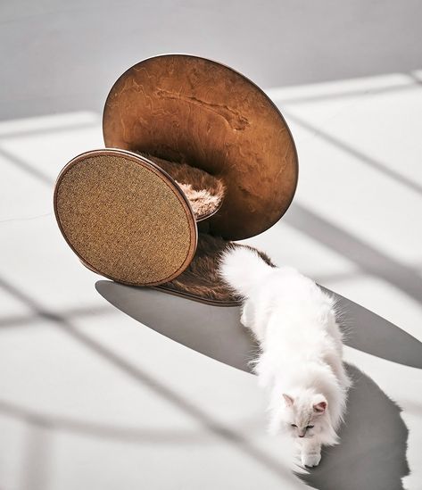 Modern Pet Furniture, Industrial Design Furniture, Cat Scratch, Modern Pet, Cats Love, Cat Scratching Post, Modern Cat, Wooden Cat, Cat Tower